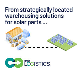 form strategically located warehousing solutions for solar parts...
